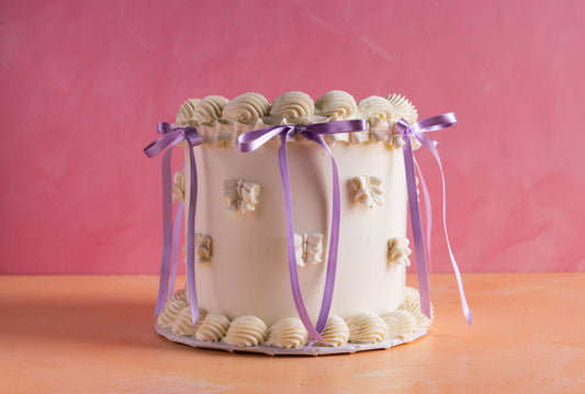 Whipped Bows Cake