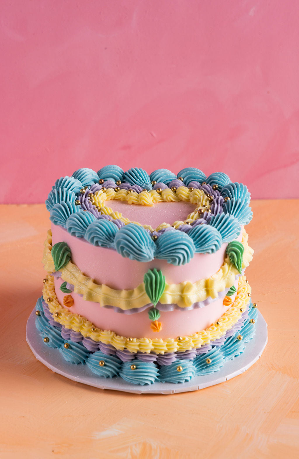 Vintage Heart Cake