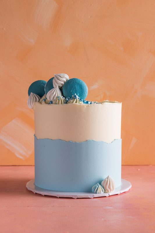 Sky Breeze Macaron Cake