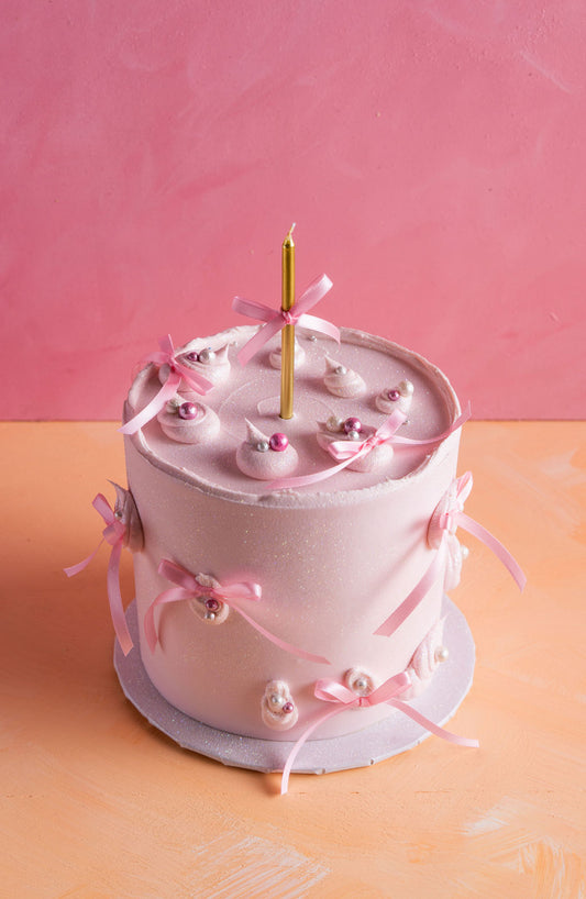 Blushing Bows Cake