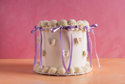 Whipped Bows Cake