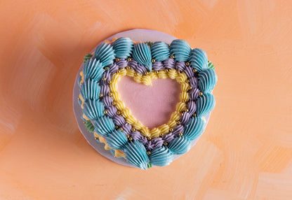Vintage Heart Cake