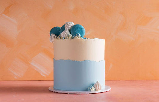 Sky Breeze Macaron Cake
