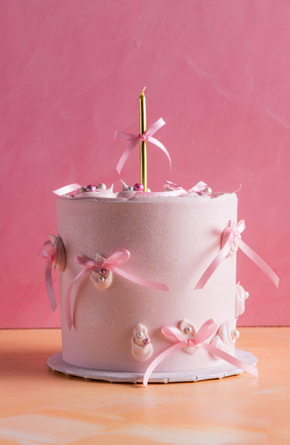 Blushing Bows Cake
