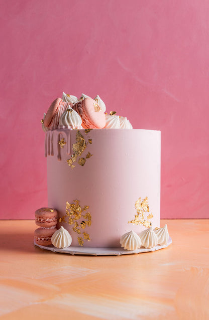 Rose Luxe Macaroon Cake