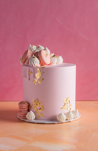 Rose Luxe Macaroon Cake