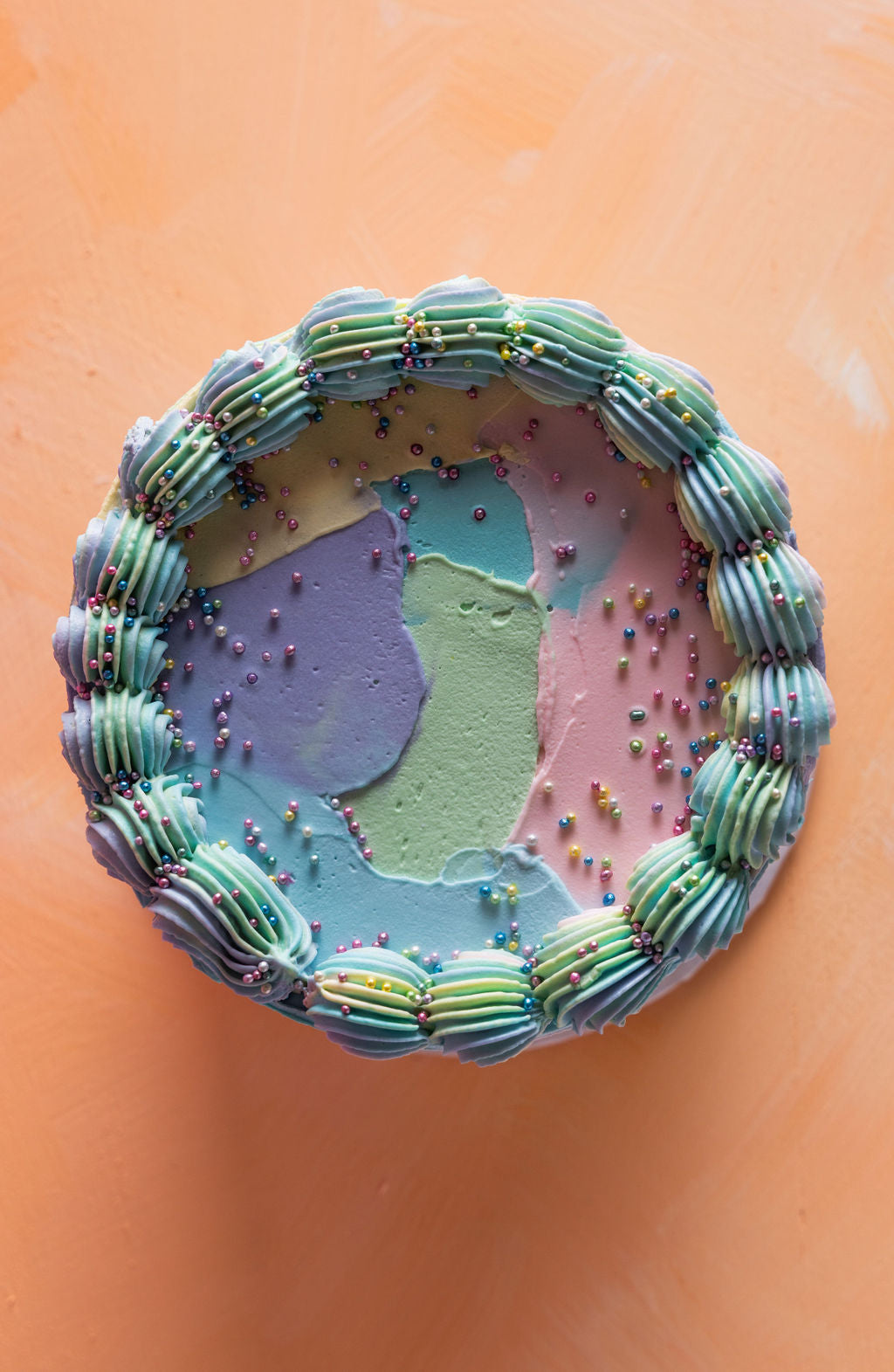 Pastel Dreamscape Cake